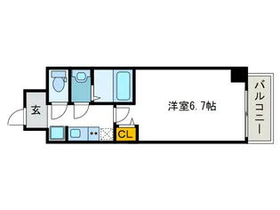 グランパシフィック弁天町【4階】の間取り