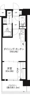 エグゼ難波ザ・ゲート【2階】の間取り