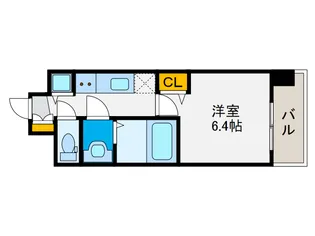 アドバンス大阪グロウス【4階】の間取り