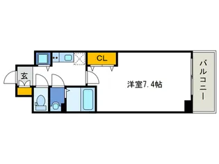 ジアコスモ大阪ベイシティ【8階】の間取り