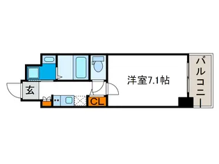 コスモプレミアムベイ大阪【5階】の間取り