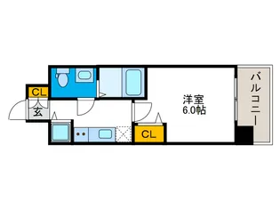 LUMINOUS桜川【8階】の間取り