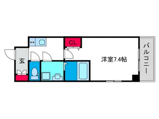 グランドゥール九条【8階】の間取り