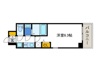 エステムコートディアシティWEST【5階】の間取り
