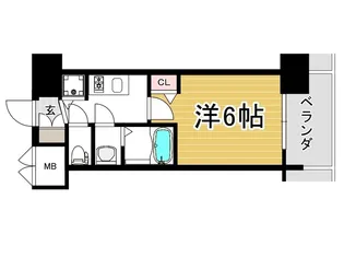 アドバンス大阪グロウス【8階】の間取り