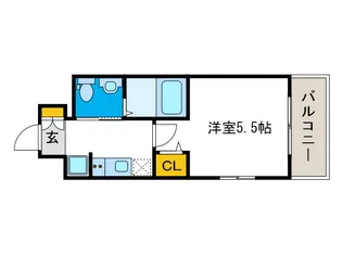 エスリード南堀江リバーサイド【5階】の間取り
