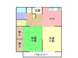 長野県長野市上松2丁目【アパート】の間取り