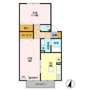 コート花水木【102号室】の間取り