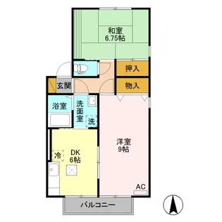 グレイス・ランド B【1階】の間取り