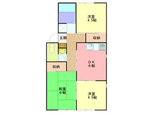 長野県長野市三輪8丁目【アパート】の間取り