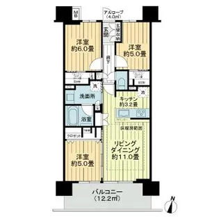 デュオヒルズ長野権堂【2階】の間取り