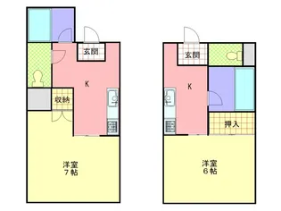 長野県長野市三輪10丁目【アパート】の間取り