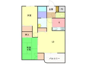 長野県長野市西和田1丁目【マンション】の間取り