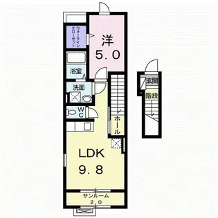ペニーレイン【2階】の間取り