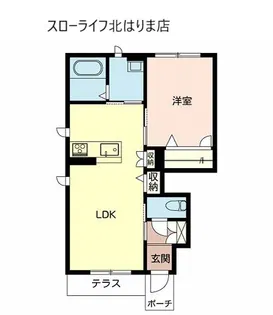 西脇市和田町(シャーメゾン和田)【1階】の間取り
