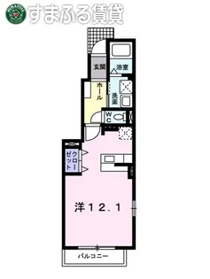 メモリア イルミナンテ【101号室】の間取り