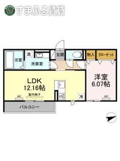 プリメーロ山七【2階】の間取り