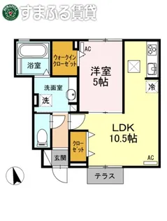 メゾンエスポワール【102号室】の間取り