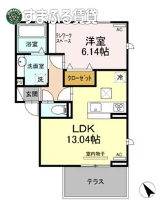 パピヨン B【1階】の間取り