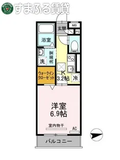 グレイスコート【1階】の間取り