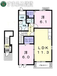 エテルノ・神山【201号室】の間取り