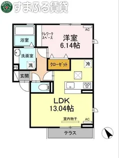 パピヨン B【1階】の間取り