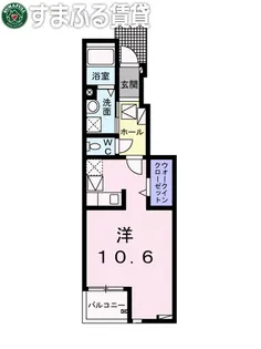 ハピネス ビレッジ 2【102号室】の間取り