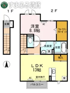 イデアルボヌール【201号室】の間取り