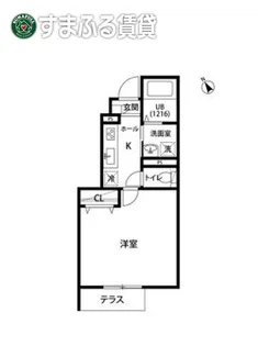 リーブル行連【1階】の間取り