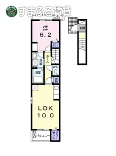 フェリシティ中園【2階】の間取り