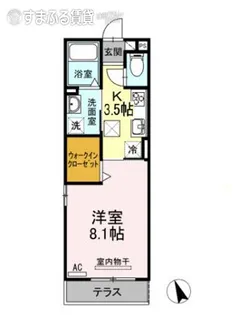 スカイハウス【106号室】の間取り