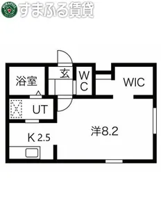 1Rの間取り画像