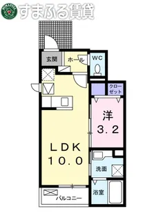 レジデンス アポロ【102号室】の間取り