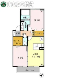 セジュールアラコ B【2階】の間取り