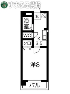 グリーンヒルズ明大寺【205号室】の間取り