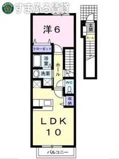 サンリット・パーク【205号室】の間取り