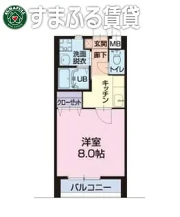 1Kの間取り画像