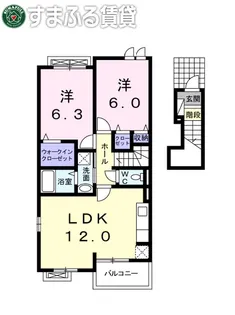 パステルK【2階】の間取り