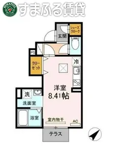 シャンツェ未来【1階】の間取り