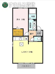 メゾン四季彩 B【1階】の間取り
