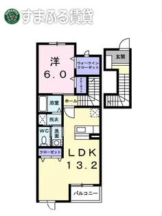 クリスタルハート【205号室】の間取り