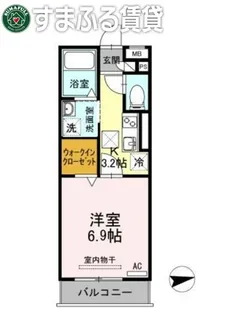 グレイスコート【103号室】の間取り