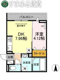 つむぎテラシア 壱番館【3階】の間取り