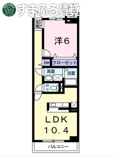 Deamer大門【2階】の間取り