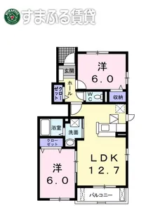 アルコバレーノⅠ【1階】の間取り