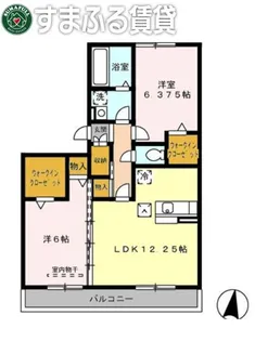 コンフォートヒルズ桜苑【1階】の間取り