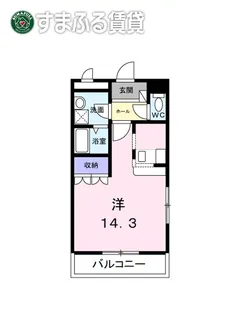 レインボーヒルズS’ Ⅲ【2階】の間取り
