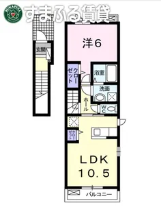 プルミエール信【2階】の間取り