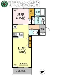 ゲストハウス.38【3階】の間取り