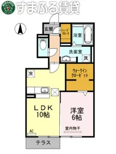 ピオーネ【102号室】の間取り